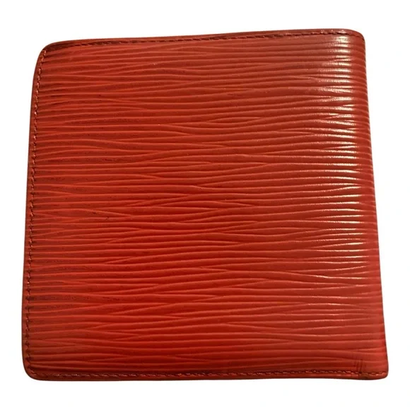 Louis Vuitton Red Epi Leather Bifold Wallet. Pre-loved - Picture 2 of 6